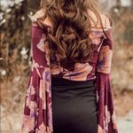 Free People Birds of Paradise Wine Color Top Photo 1