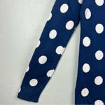 Old Navy  blue and white polka dot long sleeve crewneck sweater size small Photo 15