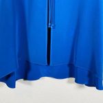 Emmelle Blue Silk Braided Neck Tie Cape Jacket Med Photo 9