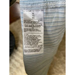 Old Navy  Smocked Maxi Dress Blue White Stripe Ruffle Tiered Summer Cottagecore Photo 5