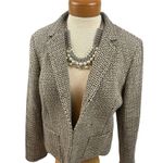 Jones Wear Jones|wear  Blazer Oatmeal/Brown Tweed lined sz.14 career hook closure Photo 2