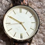 Women’s vintage gold tone vegan leather adjustable watch‎ own size Brown Photo 1
