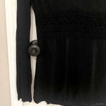 The Limited Long Sleeve Sheer Swimsuit Cover zip with Crochet Waist Details Photo 3