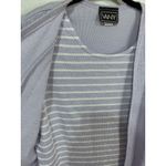 Vintage VANY New York Lavender Twinset Striped Tank & Cardigan Size 18 USA Purple Photo 4
