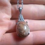 Cherry Creek Jasper Stainless Steel Pendant Necklace Photo 10