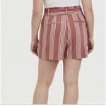 Torrid Striped Dusty Rose Tie Front Paper bag Shorts Size 20 Photo 2
