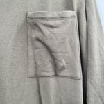 Eileen Fisher olive green pullover sweater dress tunic top chest pocket medium Photo 2