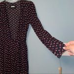 Reformation Wrap Dress Black and Ditzy Floral Print size XS Photo 6
