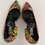 Brash Floral Watercolor Pointed Toe Stiletto Pumps Y2K Size 6 | Feminine Photo 4