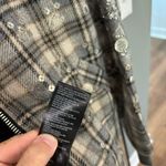 Free People  Louie Wool Blend Embellished Bomber Jacket Photo 7