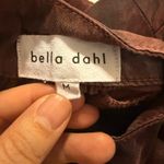 Bella Dahl Top Mock Neck Smocked Cuff Top Wild Berry Size Medium Long Sleeve Photo 3