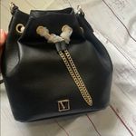 Victoria's Secret Victoria’s Secret Black Leather Bucket Bag Photo 1