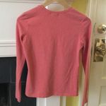 Old Navy Vintage Stretch Long Sleeve Crewneck Orange Top - Sz Medium Photo 3