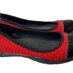 Corkys Coco red woven black patent flats ballerina comfort casual career size 8 Photo 0