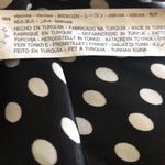 ZARA Silky Draped Neck Slip Midi Dress Sz. XL Polka Dot Black White Date Nite Photo 6