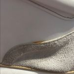 Ecco White and Grey Leather and Suede Shoulder Bag Photo 11