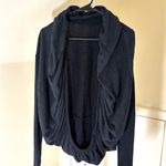 James Perse  Standard EUC Women's Open Cardigan Shrug Black Sweater Supima 2 (M) Photo 0