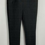 Womans Dalia Pull On Dress Pants Medium Black Gray Elastic Waist Excellent Photo 0