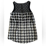 CAbi Women's Black White Broken Check Houndstooth Sleeveless Blouse XS #3090 Photo 1