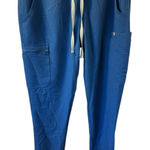 FIGS blue yola scrub drawstring pants women's Small Tall Skinny Uniform Medical Photo 0