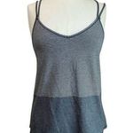 Lululemon Grey Striped Cross Strapped Low Back Tank Top Size M Photo 0