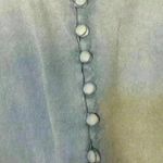 Sim & Sam Blue button down tie short sleeve  sz S beachy resort vacation casual Photo 3