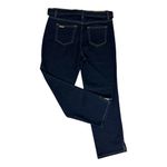Michael Kors Dark Blue Jeans with Tie Waist Size 10 Photo 3