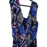 Lane Bryant Ladies Purple Multi-Color Belted Knee Length Stylish Dress SZ 24/26 Photo 4
