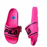 FILA NWT  Hot Pink Spell Out Logo Slide Sandal Photo 5