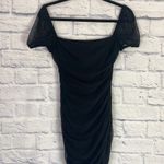 Princess Polly Charvi black mesh cap sleeve bodycon mini dress 6 Photo 3