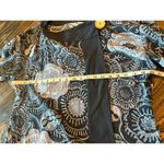 Dana Buchman 100% Silk Shift Wrap Floral Kimono Women Large Beach Resort Travel Light Cover Photo 4