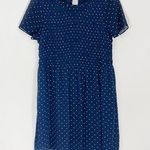 Madewell  Georgette Smock Top Mini Dress in Polka Dot Size XS Photo 0