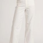 Marine layer Bridget Slim Wide Leg Crop White Pant Size 14 NWT Photo 2