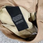 7 For All Mankind Faux Vegan Leather High Rise Straight Cargo Pants Tan Small Photo 9