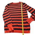 VTG Ralph Lauren Polo Jeans Company Knit Sweater L Orange Blue Striped Preppy Size L Photo 7