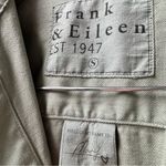 Frank & Eileen Mary Shirtdress Famous Denim Distressed Dress Green Small ALTERED Photo 7