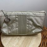 Kipling  Metallic Silver Gray Wristlet Wallet Zip Travel Wallet Bag Photo 1