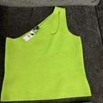 EXPRESS NWT  Green Two-Piece One Shoulder Top & Skirt Size L Photo 1