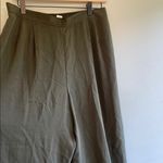 Josephine Chaus  Women’s Dark Green Dress Pants 100% Linen Photo 2
