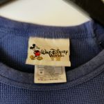 Disney Vintage Walt  World Mickey Mouse Shirt Thermal Graphic Blue Medium M Photo 10