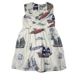 Anthropologie NWT Girls From Savoy Seafarer Mini Boat Sail Ship Dress 16W Photo 2