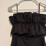 DO+BE Black Ruffled Strapless Romper Photo 2