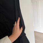 J.Crew Amelia Black Short Ruffle Sleeve Button Down Shirt Dress Cotton Photo 5