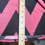 None NWOT Pink/Black‎ Chevron Dress -L Photo 5