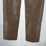 Wilfred Brown faux Leather Straight Leg Pants 8 chocolate mocha fall winter Photo 4
