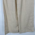 NEW Jean Jones Field Day Farm To Table Linen Pants Cream Wide Leg Size S Photo 6