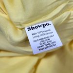 Showpo. x Anthropologie Narissa Side Splits High Waisted Wide Leg Pants in Lemon Yellow Size 4 Photo 13