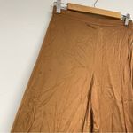 Young Fabulous and Broke  Tan Satin Wide Leg Pants Womens S Pull On Casual Fairy Photo 2