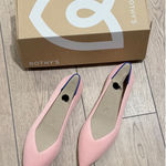 ROTHYS The Point II Ballet Flats Shoes Baby Pink Knit Womens Size 10.5 Slip On Photo 0