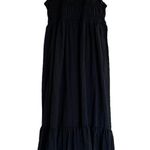 ZARA NWT TEXTURED DRESS TIE STRAP MIDI MAXI BLACK 7200/118 XS BLOGGERS F… Photo 6